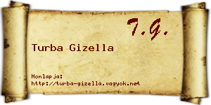 Turba Gizella névjegykártya